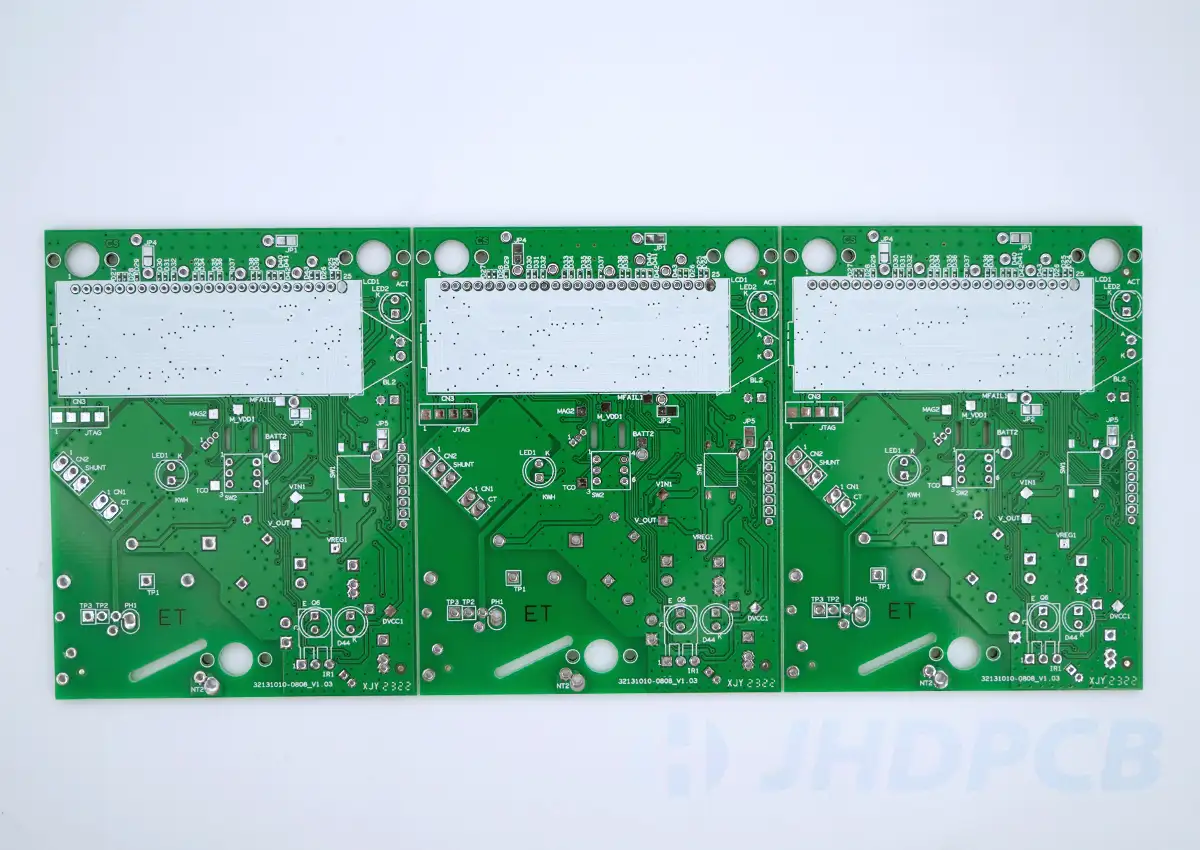 green-solder-mask PCB